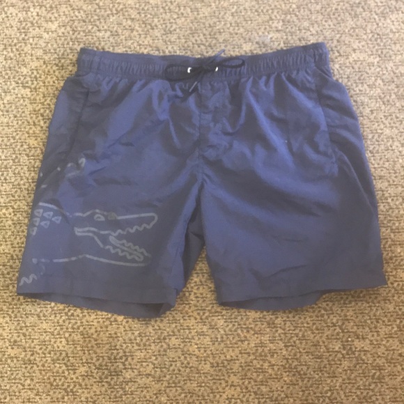 lacoste men's swim trunks